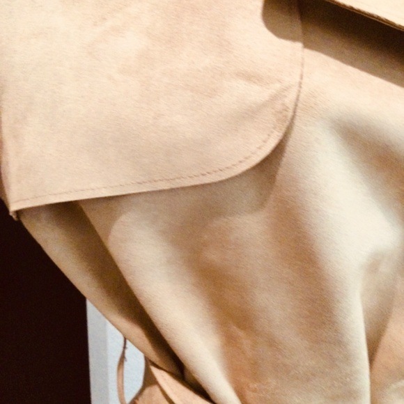 NWT Forever 21 Suede-Like Trench Coat/Duster - Picture 2 of 3